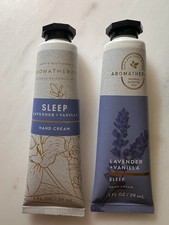 New BATH BODY WORKS AROMATHERAPY LAVENDER VANILLA HAND CREAM LOTION 1 oz.