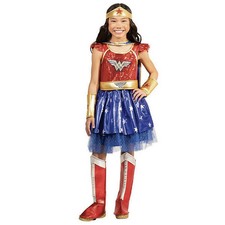 DC Comics Wonder Woman Fancy-Dress Costume for Girls, M 8-10 