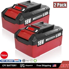 2-Pack 18V 6.0Ah Battery Packs Compatible with Einhell Tools X-Change 4511396