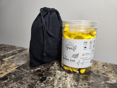 50 Pairs of Ear Elf 33 DB Ear Plugs for Sleeping, Studying, Travel + Sleep Mask
