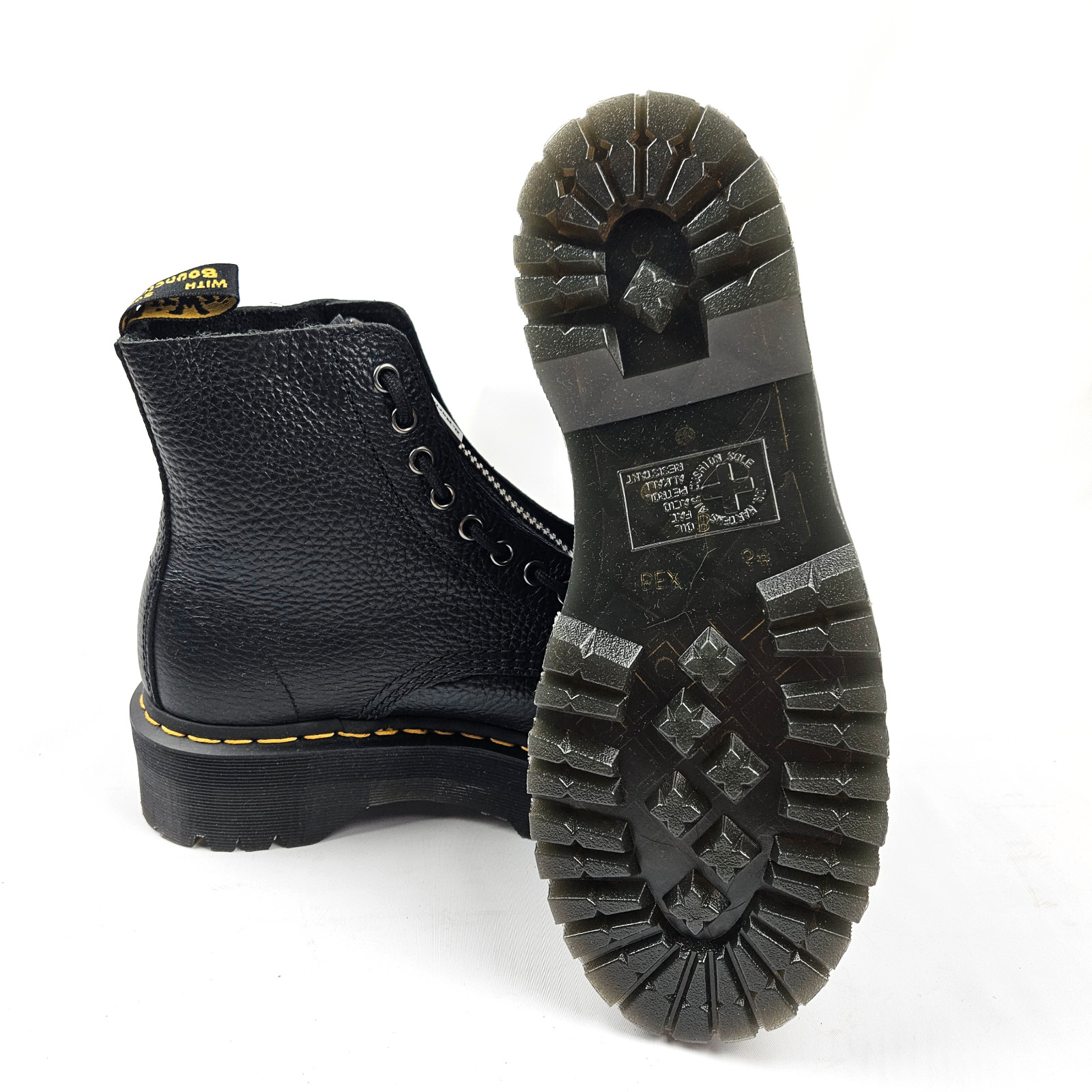 Dr. Martens Sinclair Platform Boots Black Milled Nappa Leather • Women’s 8 NIB image 7