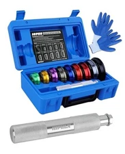 11-Piece Bearing Race and Seal Driver Set, 9 Double-Sided Adapters (39.5mm 