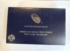 2013 American Eagle West Point Proof Two Coin .999 Silver Set With Box and COA