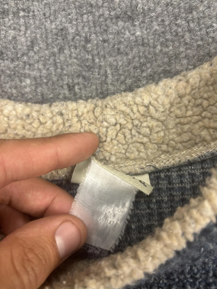 Sahalie 毛衣女式大号灰色夏尔巴内衬模拟领套衫华夫格针织 — 第 3/4 张图片