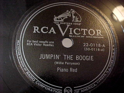PIANO RED - EX SHELLAC & GREAT AUDIO - JUMPIN' THE BOOGIE / JUST RIGHT BOUNCE