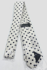 Puccini White Polka Dot 56" Handmade Classic Mens Neck Tie 100 Microfiber