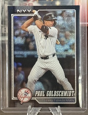 2026 Topps Series 2 Paul Goldschmidt Black Sand-glitter #10/10 Yankees #597 SSP