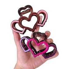 Heart Hair Claw For Summer Fashion Secure Grip Technology For Thick Hair Types