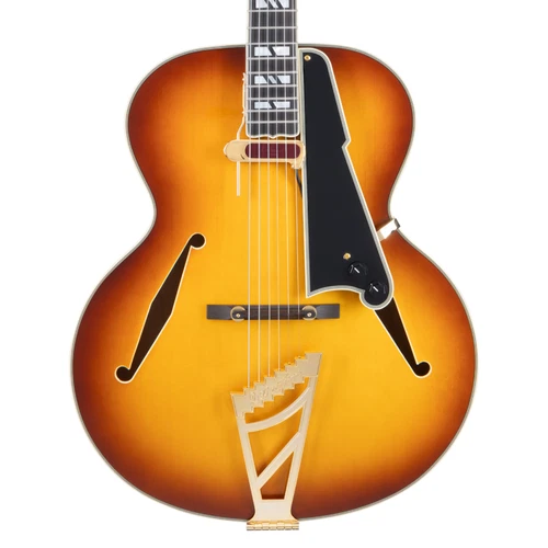 D'Angelico Excel Style B Hollow Body Guitar - Dark Iced Tea Burst - Open Box