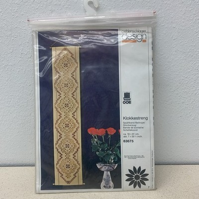NEW VTG Klokkestreng Spjallband Bellrope Counted Cross Stitch DMC #83675 SEALED