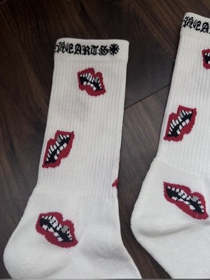 Chrome Hearts Matty Boy Chomper Socks White | eBay