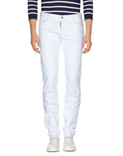 DSQUARED2 MENS  WHITE JEANS SLIM FIT ITALY SI...