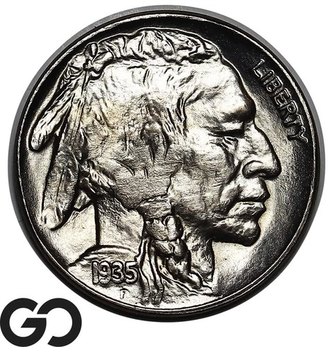 1935 Buffalo Nickel, Superb Gem BU++