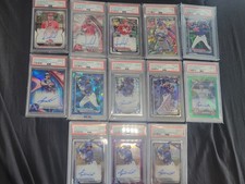 Lot Of (13) All Bowman PSA Slabs W/(9)10's (3) 9's (1)7 W/Autos,#''erd,Parallels