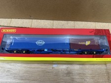 Hornby OO Gauge KFA Container Wagon (20ft and 40ft Containers) Touax R60132