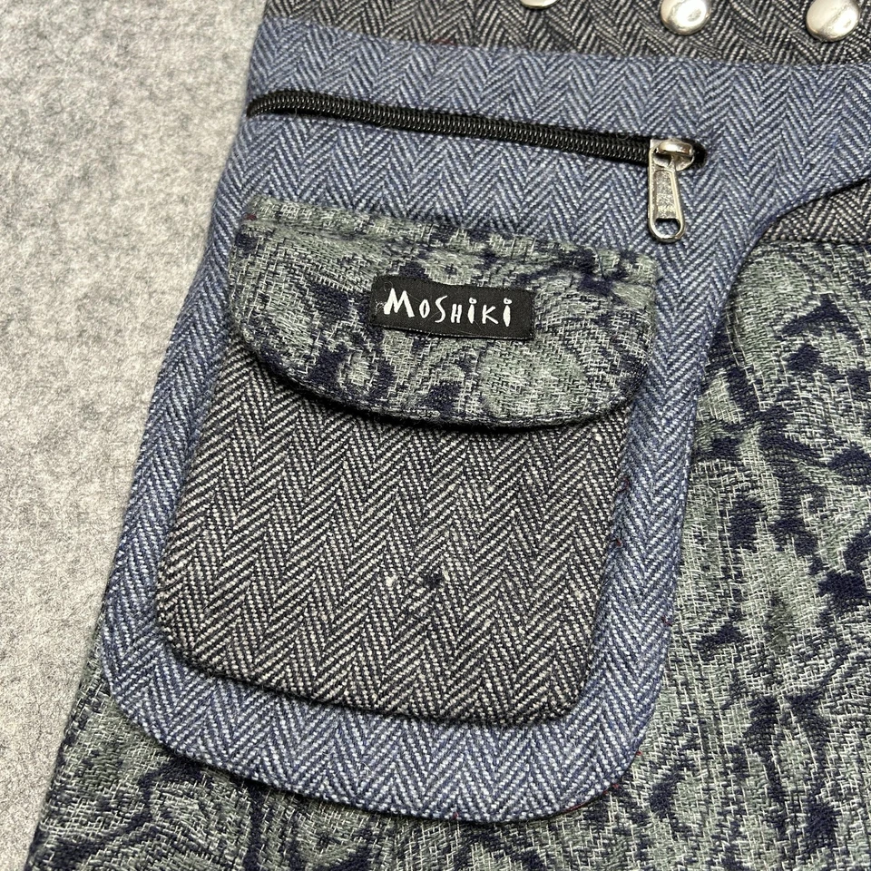 Falda Moshiki Mujer Talla Única Gris Reversible Lana Cachemira Caliente Galleta Bolsillo Divertido Foto 4 de 4