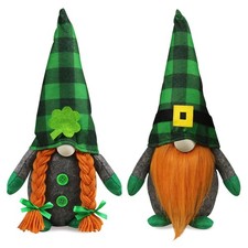 Tifeson St Patricks Day Gnomes Plush St Patrick's Day Decorations - Mr and Mrs G