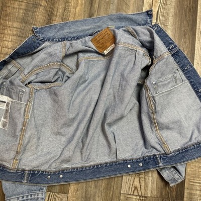 Levi's Premium Type II Two 2 Denim Trucker Jacket Vintage Fit Big