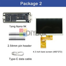 Tang Nano 9K FPGA Development Board GW1NR-9 RISC-V HDMI + 1.14"/4.3"/5"/7" LCD