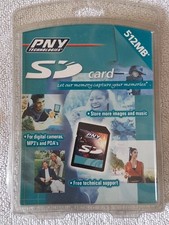 PNY Technologies 512 MB SD Card - P-SD512-RF - New/Sealed Japan