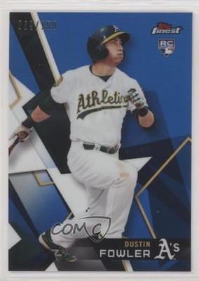 2018 Topps Finest Blue Refractor 69/150 Dustin Fowler #53 Rookie RC sh7