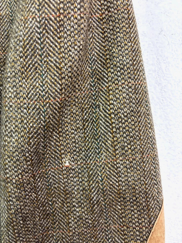 De Colección Oscar De La Renta 42L Tweed Chaqueta de Equitación Espiga Blazer Abrigo Deportivo Foto 3 de 4