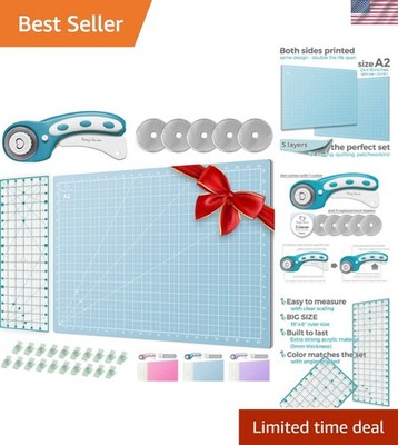 Professional Quilting Rotary Cutter Set - Ergonomic Design with Safety Features