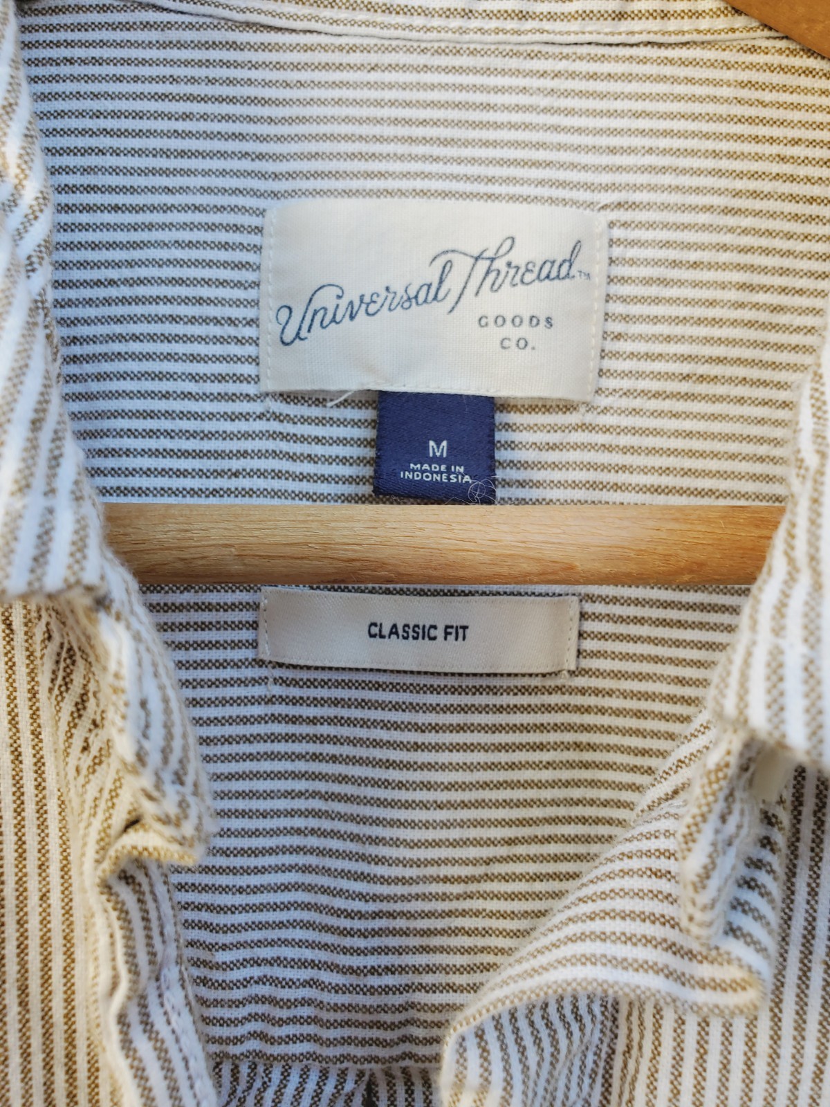 UNIVERSAL THREAD size medium brown white STRIPE B… - image 2