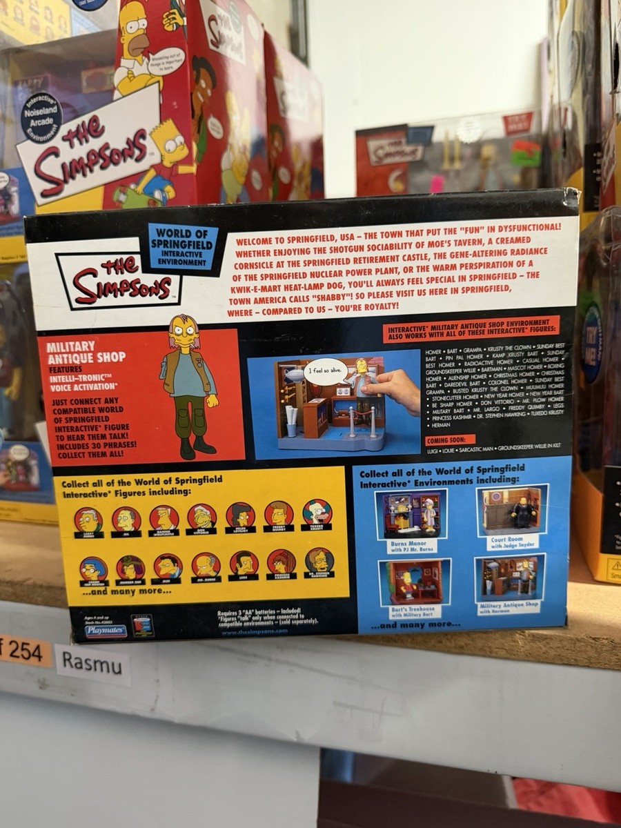 The Simpsons World of Springfield Military Antique Shop Playset