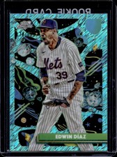 2025 Topps Cosmic Chrome Edwin Diaz Aqua Equinox Refractor #/199 Mets