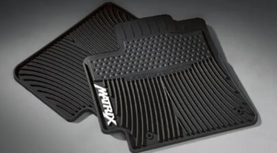 Genuine Toyota Matrix 2009-2011 2PC All Weather Floor Mats Black (PT908-1201W-02