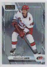 2023-24 O-Pee-Chee Platinum Arctic Freeze 12/99 Sebastian Aho #92 1sj3