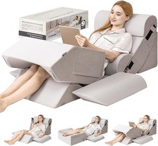 9PCS ORTHOPEDIC BED WEDGE PILLOW SET FOR AFTER SURGERY RECOVERY