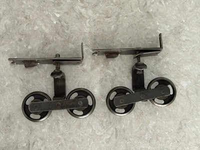 Steel Barn Door Roller Hangers S142 Double Wheel Sliding Trolley Set of 2