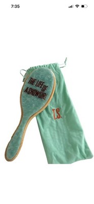AUTHENTIC Taylor Swift The Life Of A Showgirl Hair Brush Mint Green Pearlescent