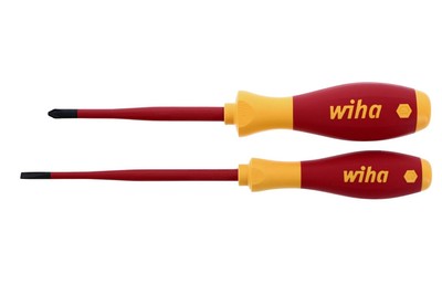 Wiha 32189 Insulated Screwdrivers Slim No.2 and 4.5, 2-Piece Set Multi 