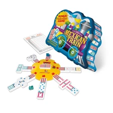 New - Puremco Mexican Train Deluxe Traditional Double 12 Domino Set with Dots