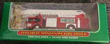 1999 Hess Miniature Fire Truck Vintage In Original, Unopened Box