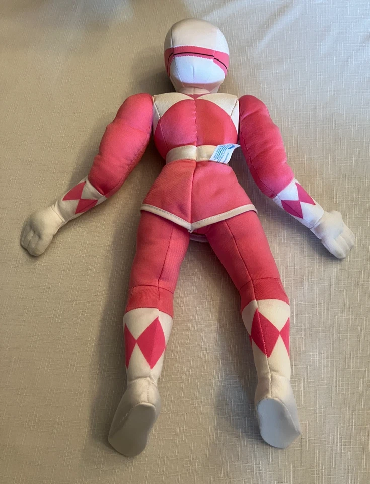 Vintage Power Rangers Pink Kim Ranger 18" Plush Figure Hasbro Kid Dimension 1994 - Image 3 of 4