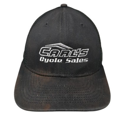 Carl's Cycle Sales Snapback Trucker Hat Black One Size Adjustable 9Fifty New Era