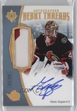 2023 Upper Deck Ultimate Collection 2023-24 Update 82/99 Mads Sogaard Auto 1i2e