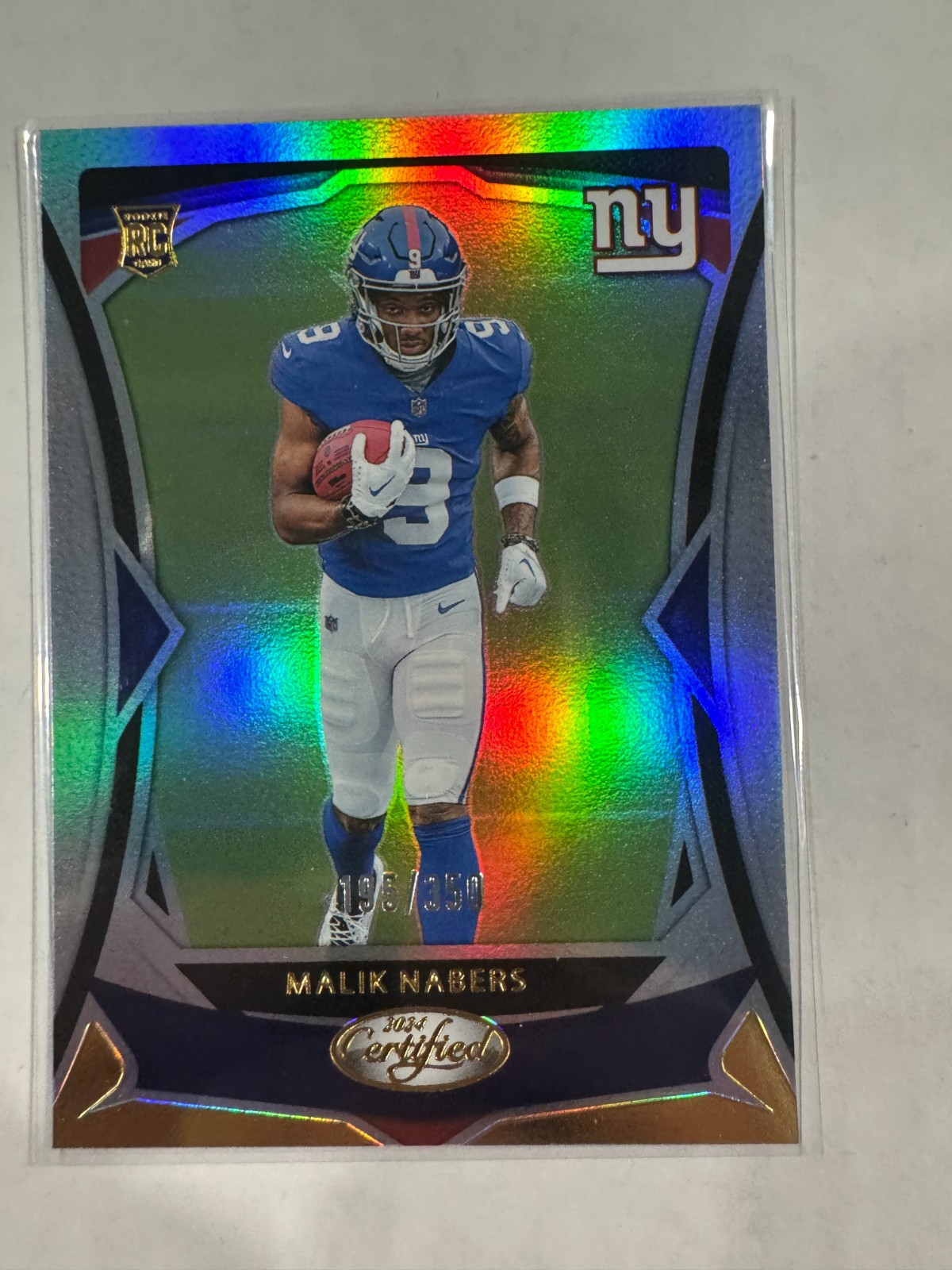 2024 Panini Certified Football- Rookies Malik Nabers #105 Mirror 195/350 (RC)