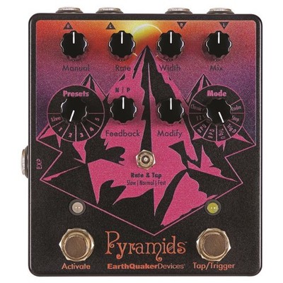 EarthQuaker Devices Pyramids Stereo Flanging Device Solar Eclipse TONE