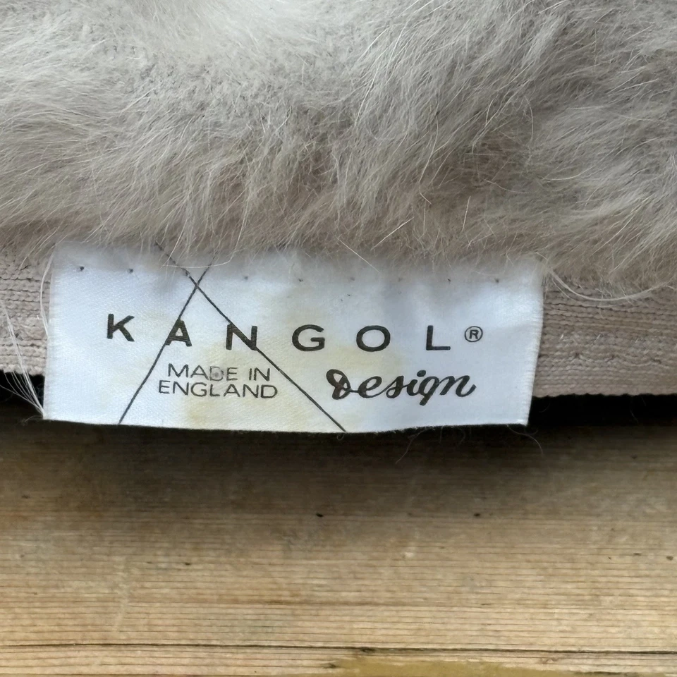 Sombrero boina vintage Kangol Angora mezcla de lana beige desnudo - Hecho en Inglaterra Foto 2 de 4