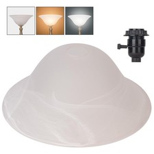 Glass Lamp Shade Replacement for Torchiere Floor Lamps, Lamp Shade for Floor ...