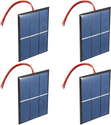 Set 4 Stück 1,5V 0,65W 60X80mm Micro Mini Solarpanel Zellen für Solarstrom 