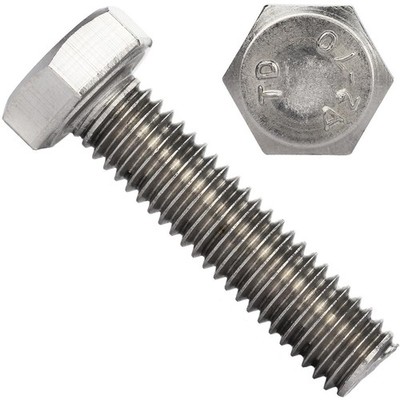 Edelstahl Sechskantschrauben M12 DIN 933 A2 Schraube Maschinenschraube Maschinen