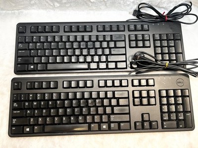 Lot of 2 Genuine Dell KB212-B Wired Keyboards 0C638N 0DJ454