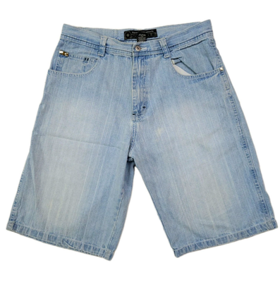 Southpole Denim Shorts Men's 34 Light Wash Baggy Y2K Jorts Skater