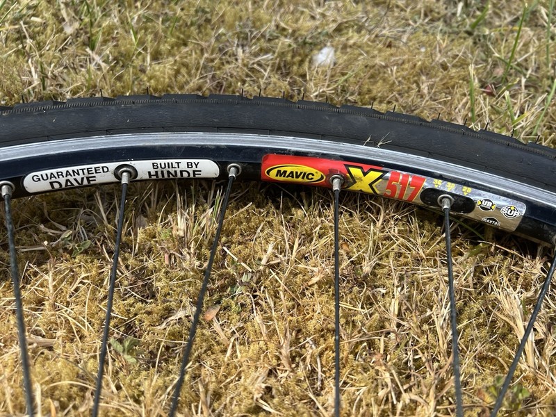 Dave Hinde 26” wheel set Deore LX, Mavic X517, Michelin 35-559 1.5 tyres